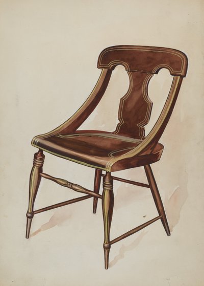 كرسي مطلي ، ج. 1937. بواسطة ليليان كوزى