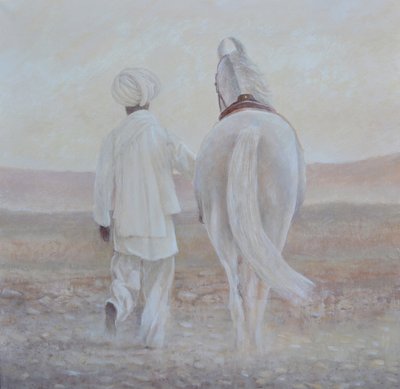 رباري وحصان أبيض بواسطة لينكولن سيليجمان