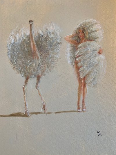 باليه نعام أبيض بواسطة لينكولن سيليجمان