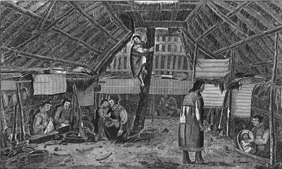 "داخل منزل في أونالاشكا" ، 1776-1779. بواسطة النزل