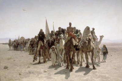 الحجاج في طريقهم إلى مكة المكرمة بواسطة ليون بيلي