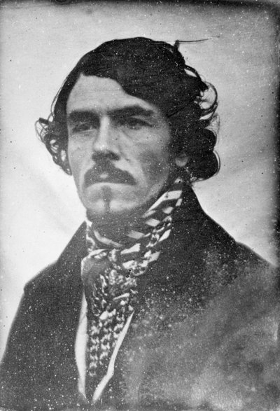 صورة الوجه الكامل لـ Eugène Delacroix ، الرأس والكتفين ، 1842 (daguerreotype) بواسطة Léon Riesener