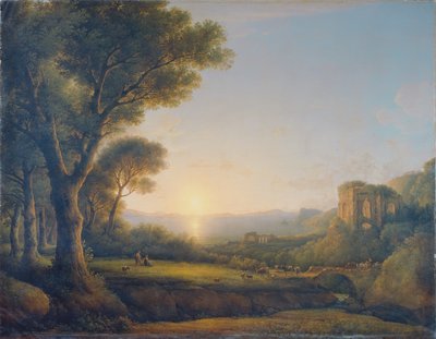 خليج باي عند غروب الشمس بواسطة Lorenz Adolf Schönberger