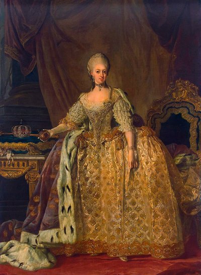 صورة صوفيا ماجدالين من براندنبورغ-كولمباخ ، 1700-1770 ، 1773-1776. بواسطة لورينز باش الأصغر