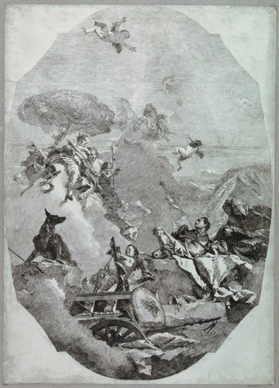 انتصار المريخ بواسطة Lorenzo Tiepolo