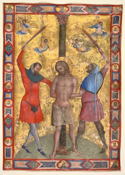 مصغرة من Mariegola: The Flagellation ، ج. 1350-1375. بواسطة لورينزو فينيزيانو