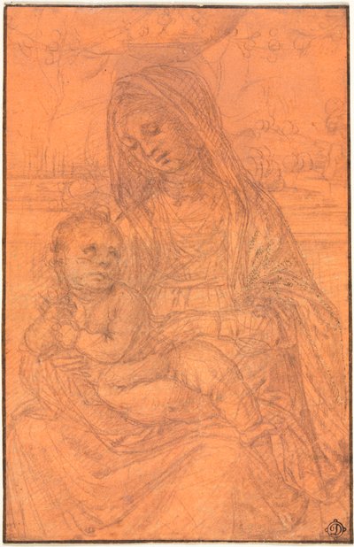 العذراء والطفل بواسطة Lorenzo di Credi