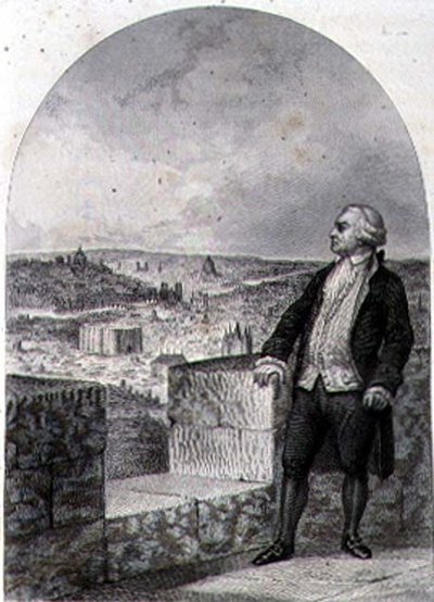هونور غابرييل ريكويتي ، كونت ميرابو (1749-1791) على أسوار باريس ، نقش فيليبرت لانجلوا (نقش) بواسطة لويس (بعد) ماركيل