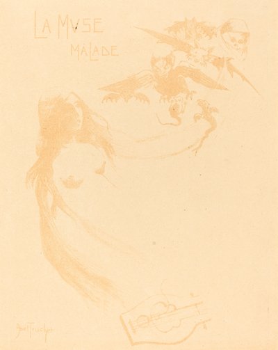 The Sick Muse ، ج. 1900. بواسطة لويس أبيل تروشيت