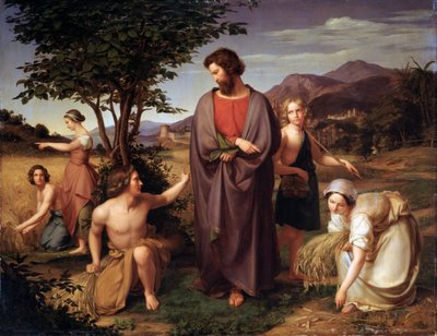 راعوث في حقل بوعز ، القرن التاسع عشر. بواسطة لويس أمي بلانك