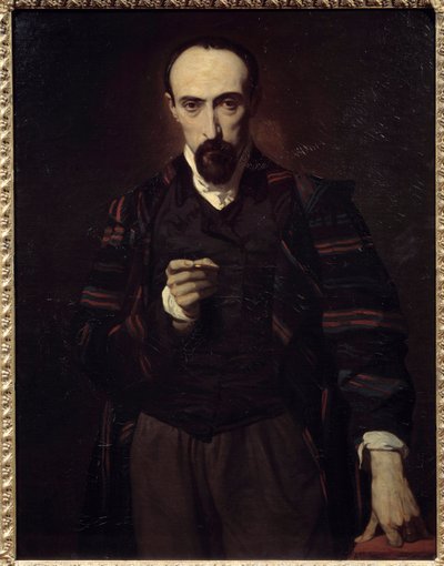 صورة لأخيل ديفيريا (1800-1857) رسام ونقاش. لوحة لويس بولانجر (1806-1867) بواسطة لويس بولانجر