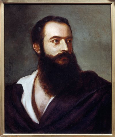 صورة فيليس أورسيني (1819-1858) مرتكب هجوم 14 يناير 1858 على نابليون الثالث. لوحة لويس بوتشيستر (؟ -1881) ، إيطاليا. زيت على قماش. قاتمة: 0،47 × 0،38 م. باريس ، متحف كارنافاليت بواسطة لويس بوتشيستر