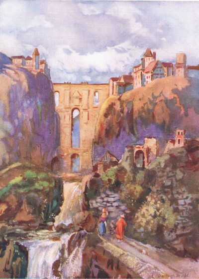 تاجو روندا ، من Hutchinsons Picturesque Europe التي نشرتها Hutchinson & Son ، c.1930 بواسطة لويس بورليه برول