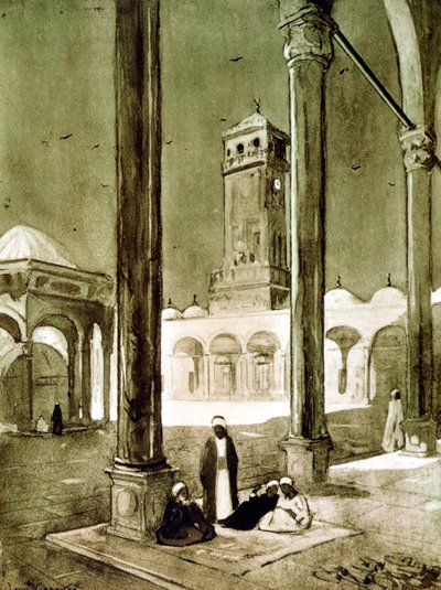 مدخل مسجد محمد علي ، القاهرة ، مصر ، 1928 بواسطة لويس كابانيس