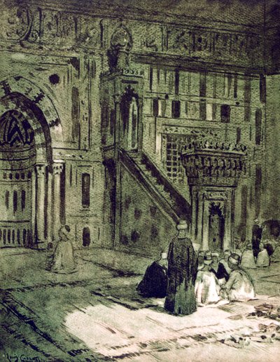 في جامع السلطان حسن ، القاهرة ، مصر ، 1928 بواسطة لويس كابانيس