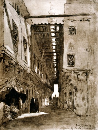 الأسواق ، القاهرة ، 1928 بواسطة لويس كابانيس