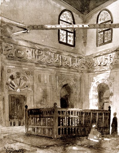 مقبرة في مسجد ، القاهرة ، مصر ، 1928 بواسطة لويس كابانيس