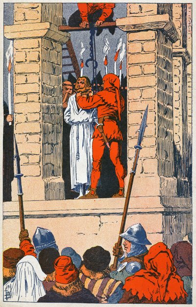 معلقة من قبل Enguerrand de Marigny بواسطة تفجير لويس تشارلز