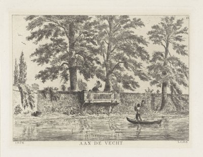محادثة حول جدار الحديقة على Vecht (العنوان على الكائن) بواسطة لويس تشارلز هورا سيكاما