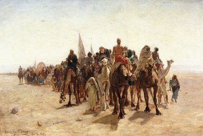 الحجاج ذاهبون إلى مكة؛ الحجاج الذين ذهبوا إلى مكة المكرمة ، 1890 بواسطة لويس كومفورت تيفاني