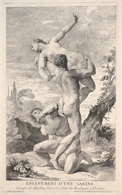 اغتصاب Sabines ، 1700s. بواسطة لويس ديسبيس