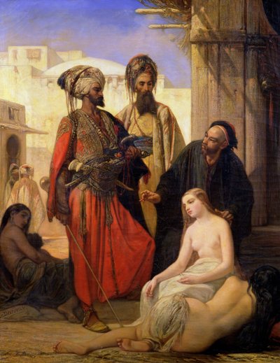 سوق الرقيق في آسيا الصغرى بواسطة Louis Devedeux