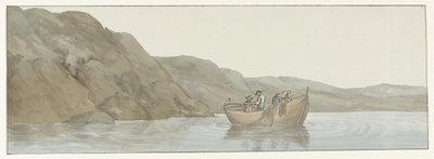 Gezicht op Kaap Paceco في كالابريا bij de stad Scilla منظر لـ Cape Paceco في كالابريا بالقرب من Scilla (العنوان على الكائن) رحلات في إيطاليا وصقلية ومالطا - 1778 (عنوان السلسلة) بواسطة لويس دوكروس