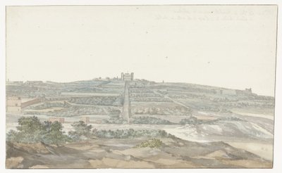 منظر لقصر فيدالا للسيد الكبير ، الواقع في Boschetto في مالطا Vue de Boschetto، maison de plaisance du Grand-Maître، à 2 Liesus de la ville de Malthe (العنوان على الجسم) Voyage en Italy ، en Sicile et à Malte - 1778 (عنوان السلسلة) بواسطة لويس دوكروس