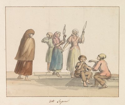 الأزياء التقليدية لجزيرة جوزو زي دي غوزو (العنوان على الكائن) Voyage en Italy ، en Sicile et à Malte - 1778 (عنوان السلسلة) بواسطة لويس دوكروس