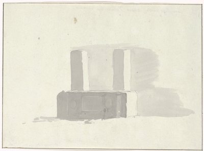التابوت القديم الذي يعمل كحوض للشرب في Terracina Sarcophage ancien،خادم d'abreuvoir à Terracina (عنوان على القطعة) Voyage en Italie, en Sicile et à Malte - 1778 (عنوان السلسلة) بواسطة لويس دوكروس