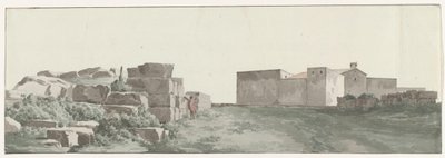 Profiel van de binnenmuren en buitenmuren van de oude stad Manduria الملف الشخصي للجدران الداخلية والخارجية لماندوريا القديمة (العنوان على الكائن) رحلات في إيطاليا وصقلية ومالطا - 1778 (عنوان السلسلة) بواسطة لويس دوكروس