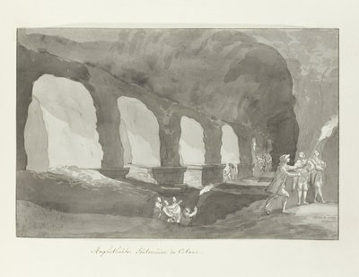 فان كاتانيك تحت الأرض مدرج كاتانيا (العنوان على الكائن) رحلات في إيطاليا وصقلية ومالطا - 1778 (عنوان السلسلة) بواسطة لويس دوكروس