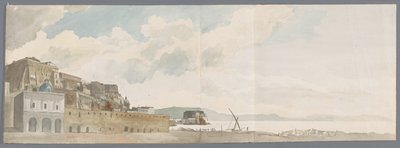 التقى Uitzicht vanaf balkon van de herberg في نابلس مع onder Andere Castel dell'Ovo View مأخوذ من شرفة بيت الشباب في نابولي ، حيث توجد قلعة Egg ، وكنيسة النصر ، & c (العنوان على الكائن). إيطاليا وصقلية ومالطا - 177 بواسطة لويس دوكروس