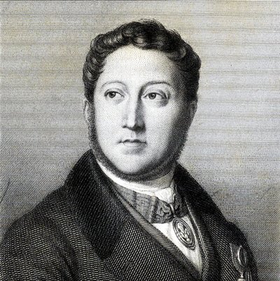 صورة الملحن Gioachino Antonio Rossini 1792-1868، 1836. بواسطة لويس دوبري