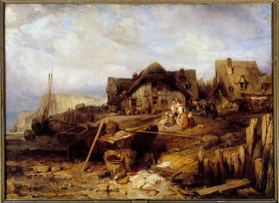 شاطئ بحر منخفض لوحة لويس غابرييل يوجين إيزابي (1803-1886) القرن التاسع عشر. 0،27 × 0،4 م. بواسطة لويس يوجين غابرييل إيزابي
