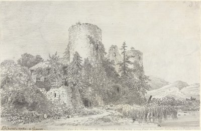 منظر لقصر دي ساكونيكس بواسطة لويس فرانسوا كاساس