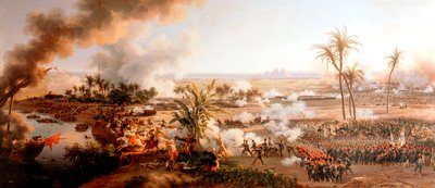 معركة الأهرامات ، مصر ، 21 يوليو 1798 بواسطة لويس فرانسوا ليجون