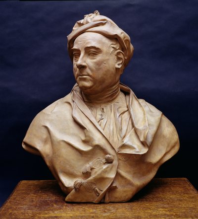 تمثال نصفي لجورج فريدريك هاندل (1685-1759) (الطين) بواسطة Louis Francois Roubillac