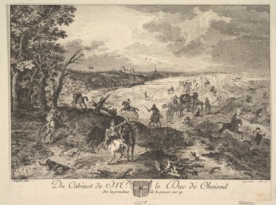 سرقة على طريق بعد لوحة في مجموعة دوك دي شوازول ، 1771. بواسطة لويس جيرمان