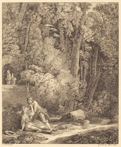 القروي المغامر بواسطة Louis Germain and Charles Emmanuel Patas after Louis Gabriel Moreau