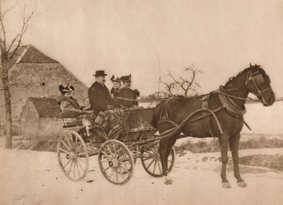 رجال ونساء في عربة تجرها الخيول ، 1937 بواسطة لويس جويشار