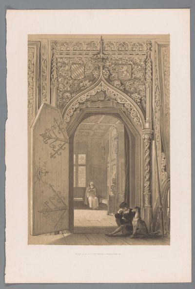 باب الغرفة الأميرية في Hohensalzburg مدخل salle des princes a Hohensaltzbourg (العنوان على الجسم) بواسطة لويس هاجي