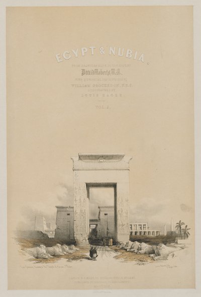 مصر والنوبة: Frontispiece Volume V ، 1849. بواسطة لويس هاجي