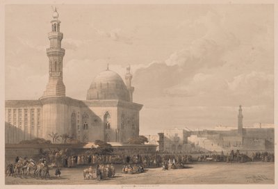 مصر والنوبة: المجلد الثالث - العدد 38 ، مسجد السلطان حسن من ساحة الرميلة الكبرى بواسطة لويس هاجي