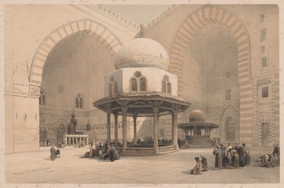 مصر والنوبة: المجلد الثالث - رقم 8 ، مسجد السلطان حسن ، القاهرة ، 1838. بواسطة لويس هاجي