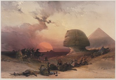 مصر والنوبة ، المجلد الثالث: نهج صحراء سيمون في الجيزة بواسطة بعد ديفيد روبرتس