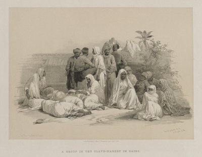 مصر والنوبة ، المجلد الثالث: في سوق العبيد في القاهرة ، 1849. بواسطة لويس هاجي