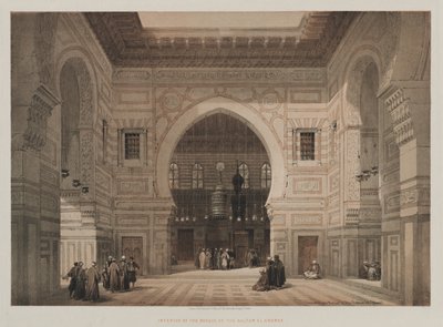 مصر والنوبة ، المجلد الثالث: داخل مسجد السلطان الغوري ، 1849. بواسطة لويس هاجي