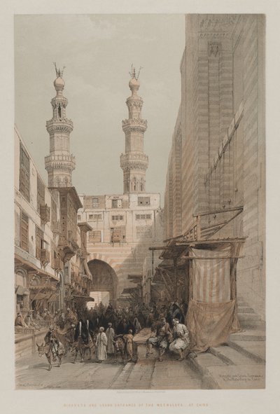 مصر والنوبة ، المجلد الثالث: المآذن ، والمدخل الكبير للمتولين ، في القاهرة بواسطة إف جي مون ، 20 شارع ثريدنيدل ، لندن