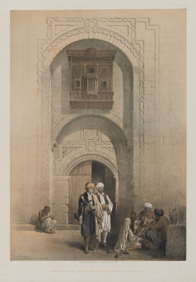 مصر والنوبة ، المجلد الثالث: قصر حديث ، يعرض العمارة الأرابيسك في القاهرة ، 1849. بواسطة لويس هاجي